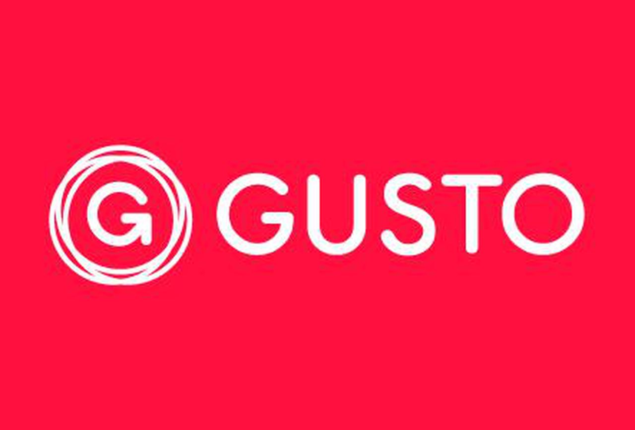 gusto-logo Gusto logo recommended payroll software by marketing expert daniel bussius