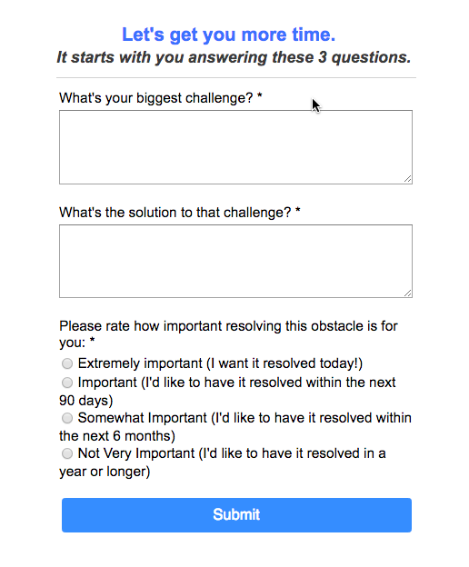 Gain More Sales By Marketing with Psychology-web form