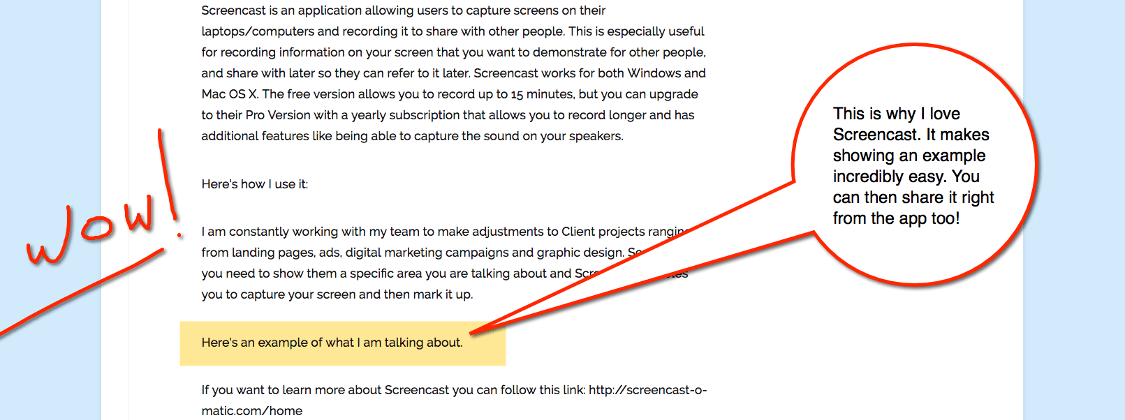 tools the pros use- screencast example
