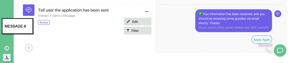 How to Create A Facebook Bot Integrated With Infusionsoft_Message 8