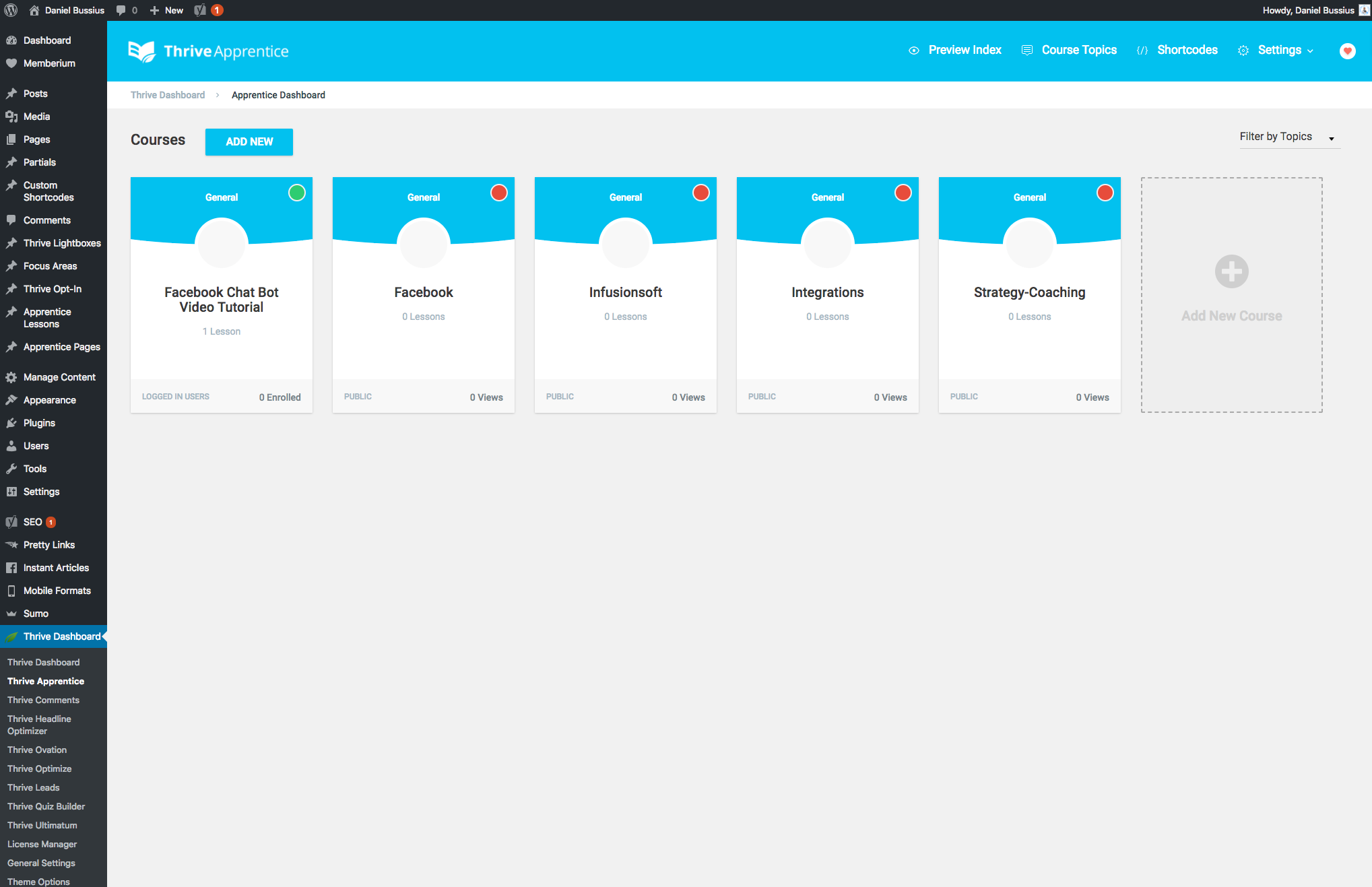 ThriveThemes Apprentice Review by Daniel Bussius