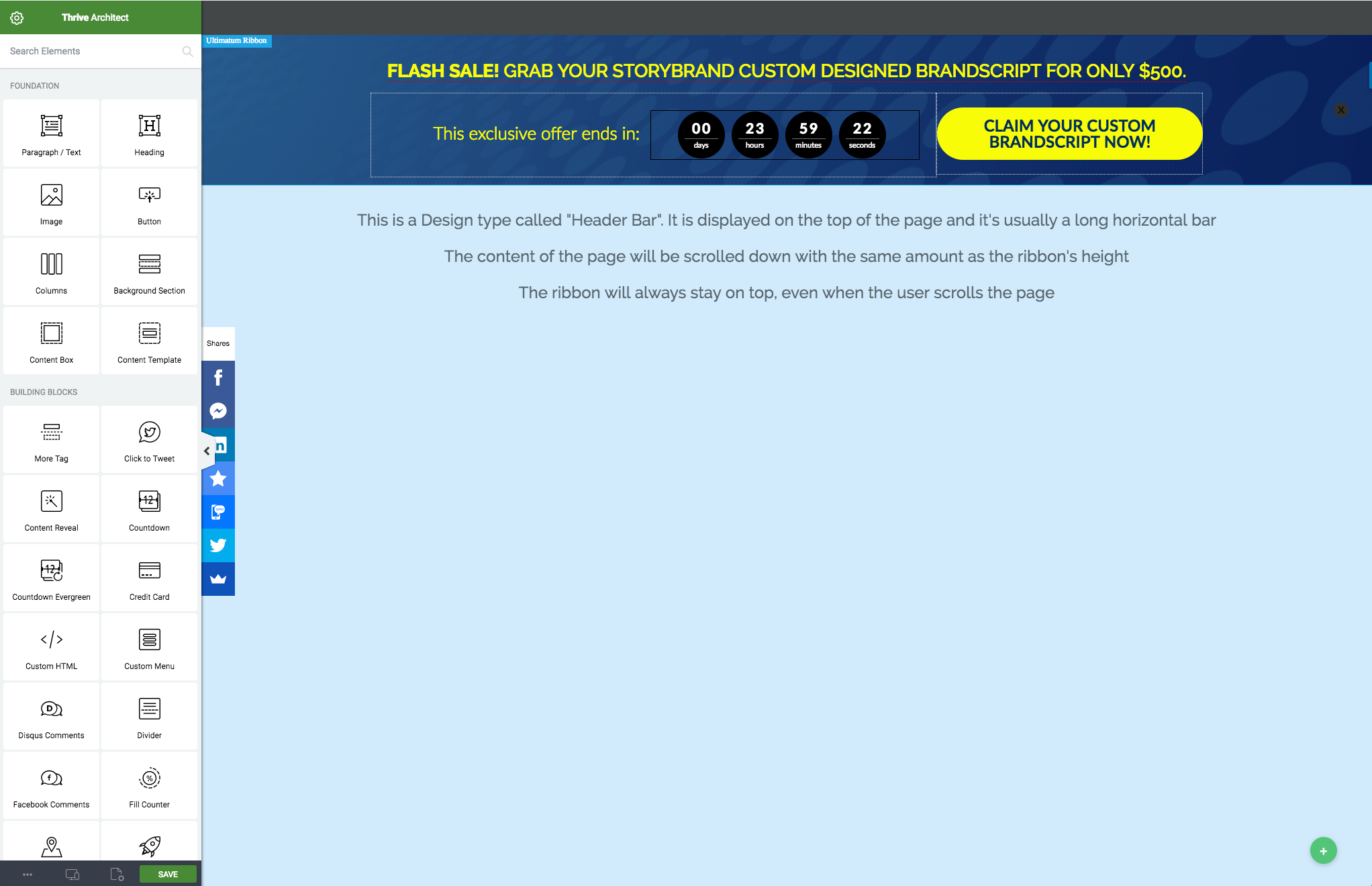 ThriveThemes Ultimatum Example by Daniel Bussius