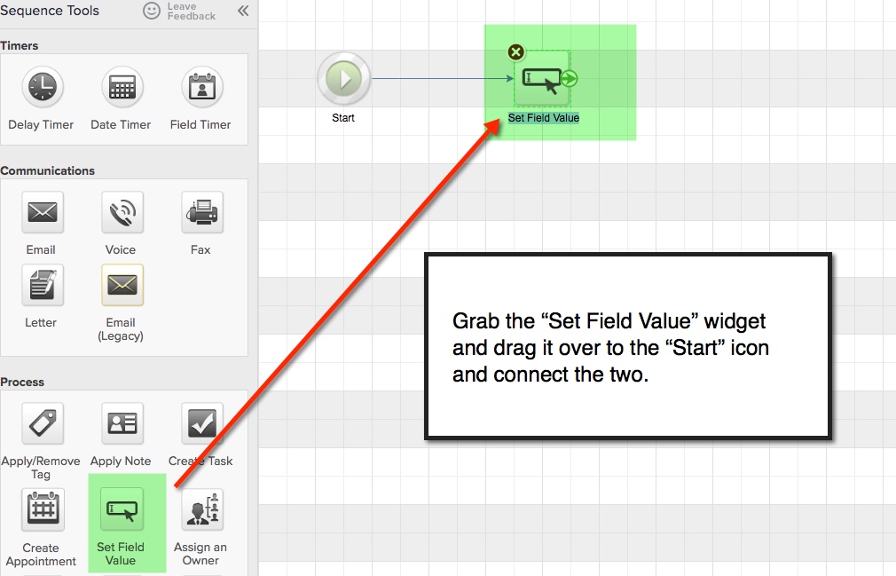create a set field value