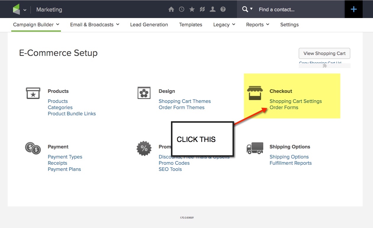 One Click Purchasing - Click to Order Forms