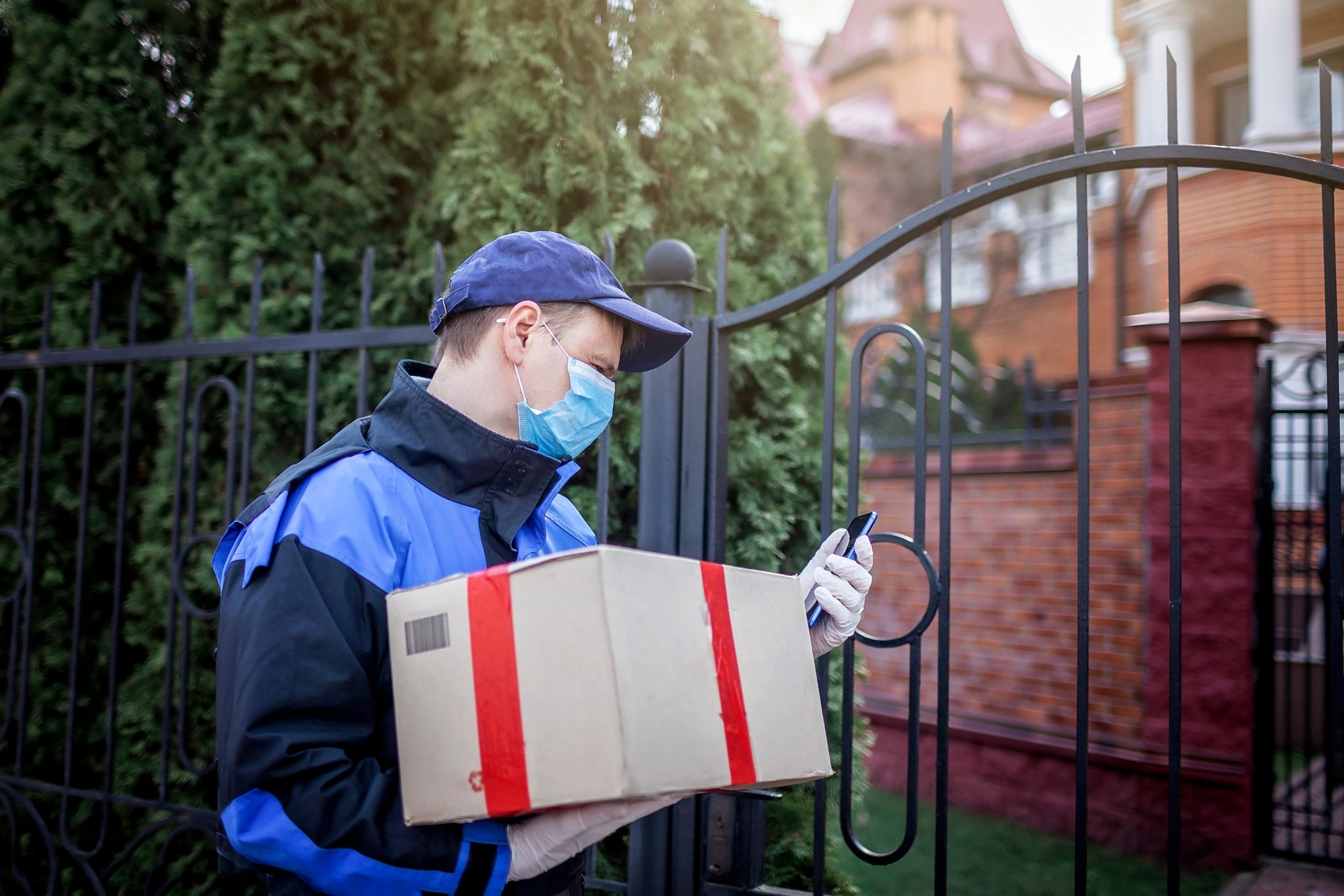 pandemic proof your business with this digital marketing plan image of a delivery man indicating changes to digital marketing